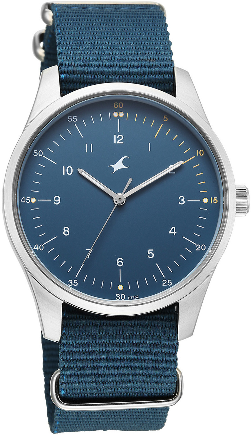 Image of Fastrack Stunners Fastrack Stunners XI Quartz Blue Dial Blue Nylon /NATO Strap Analog Watch - For Men