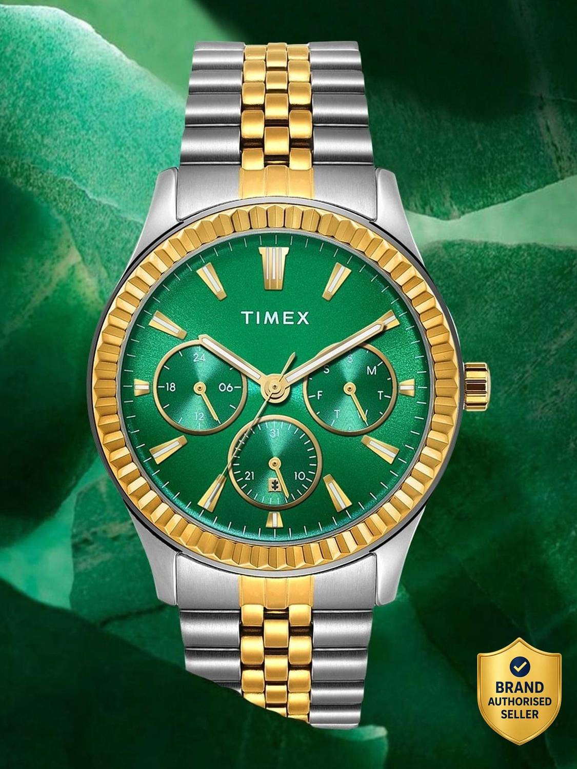 TIMEX Men's Green Dial Analog Watch - Image 1