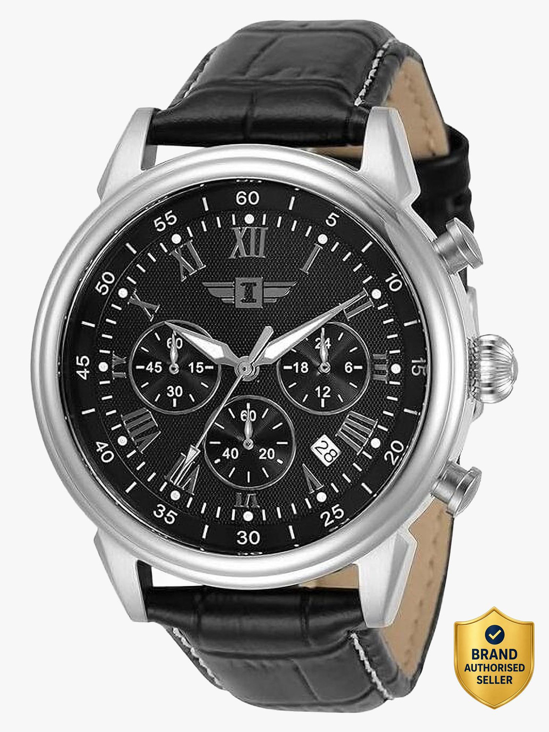 Image of INVICTA I By Invicta Leather I by Analog Black Dial Analog Watch - For Men