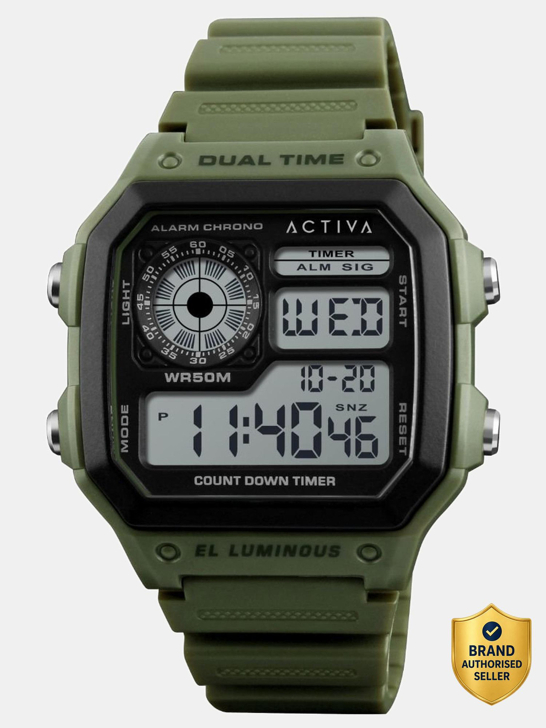 Image of INVICTA DIGITAL ESSENTIALS Activa By Invicta Black Dial Digital Watch - For Men