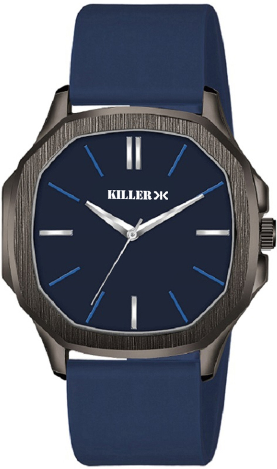 Image of KILLER Minimalist Gun Metal Series | Smart Watch Strap | Smart Clip | Soft Silicon Minimalist Gun Metal Series | Smart Watch Strap | Smart Clip | Soft Silicon Analog Watch - For Men
