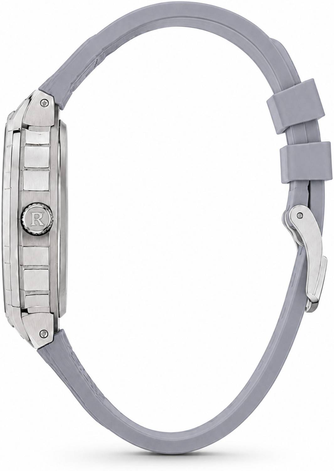K&K Premium Skeleton Analog Watch for Men Grey - Image 5
