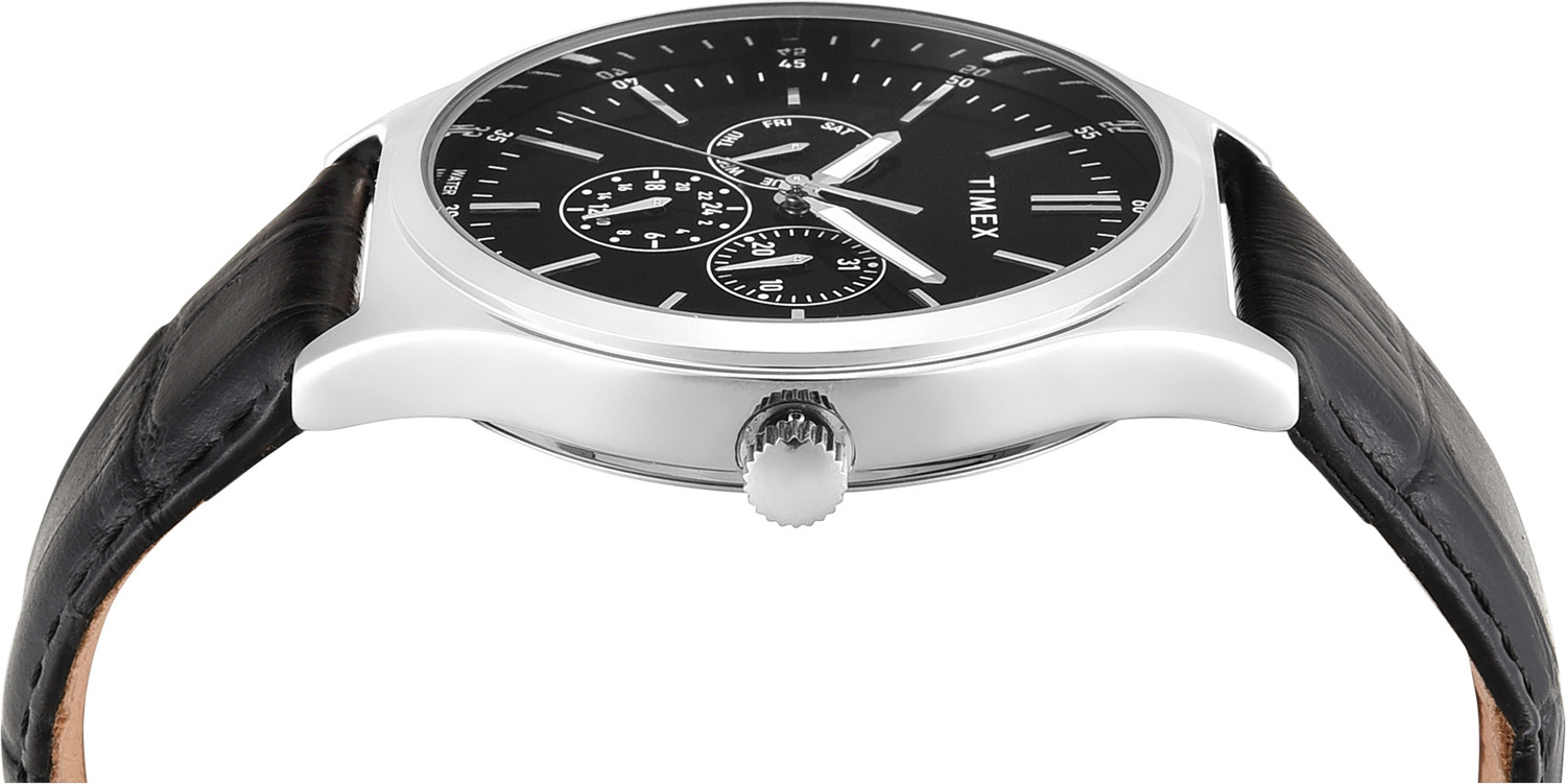 Image of TIMEX Multifunction Black Dial Analog Watch - For Men