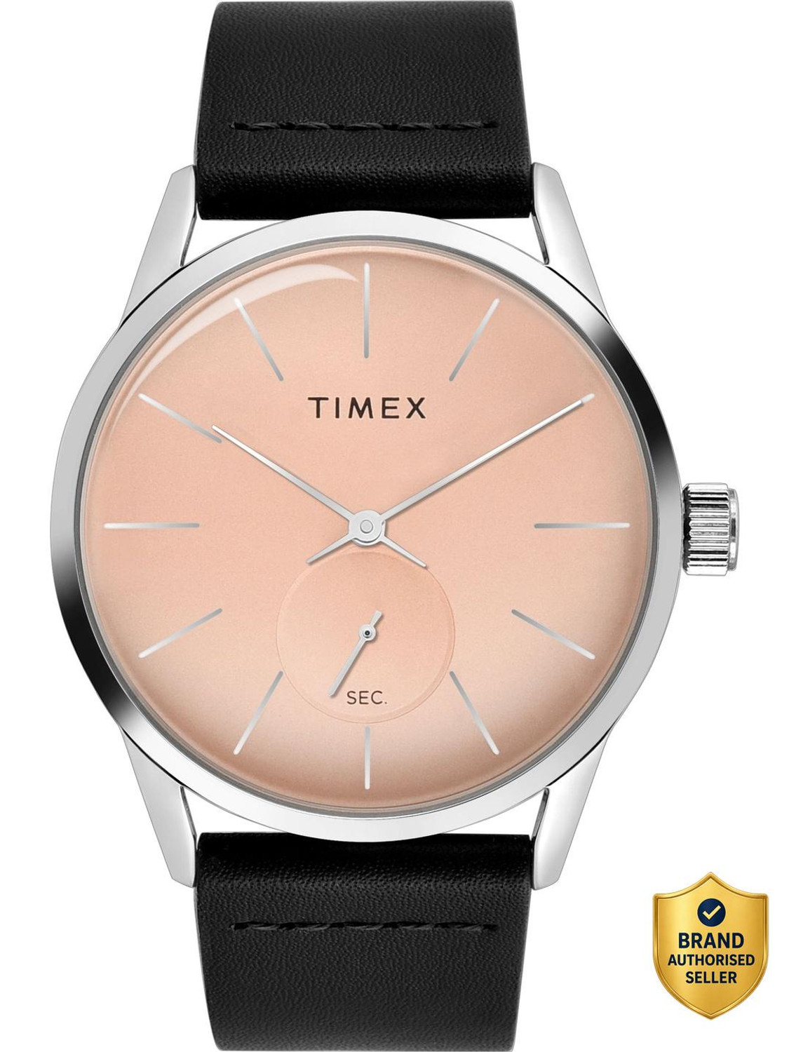 Image of TIMEX TWEG25504 Trendline Round 41mm Peach Dial Analog Watch - For Men