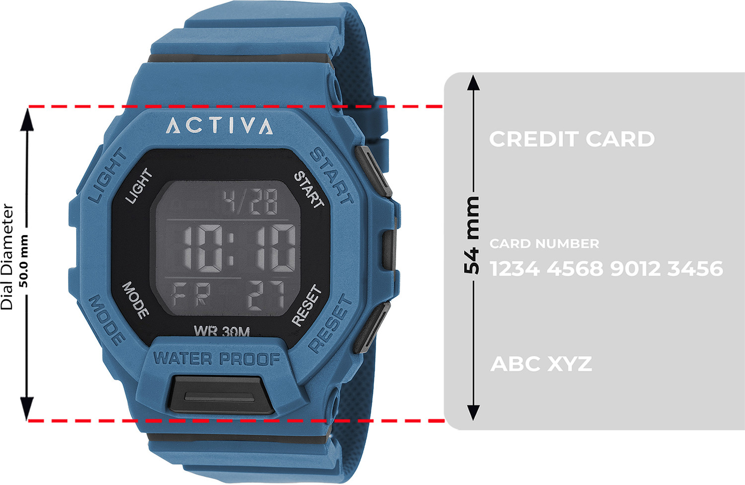 Image of INVICTA Activa By Invicta Black Dial Digital Watch - For Men