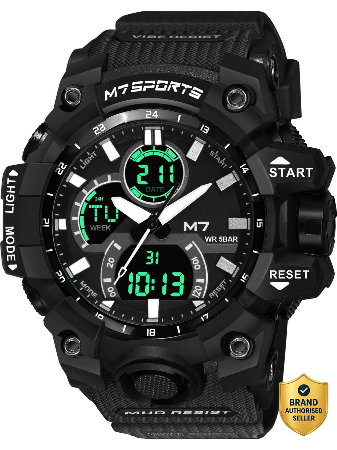 Image of M7 By Metronaut M7-8012 M7 Adventure Chrono Series Analog-Digital Watch - For Men