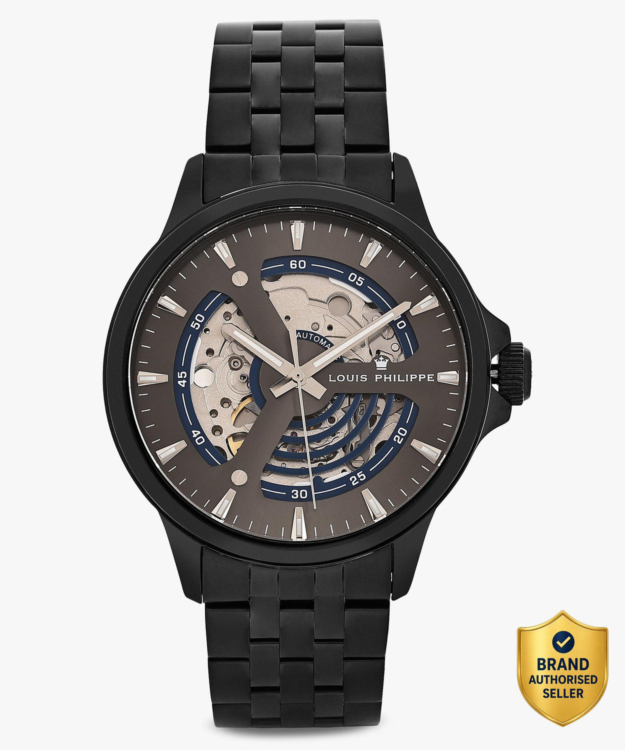 Image of Louis Philippe Automatic Grey Dial Analog Watch Analog Watch - For Men