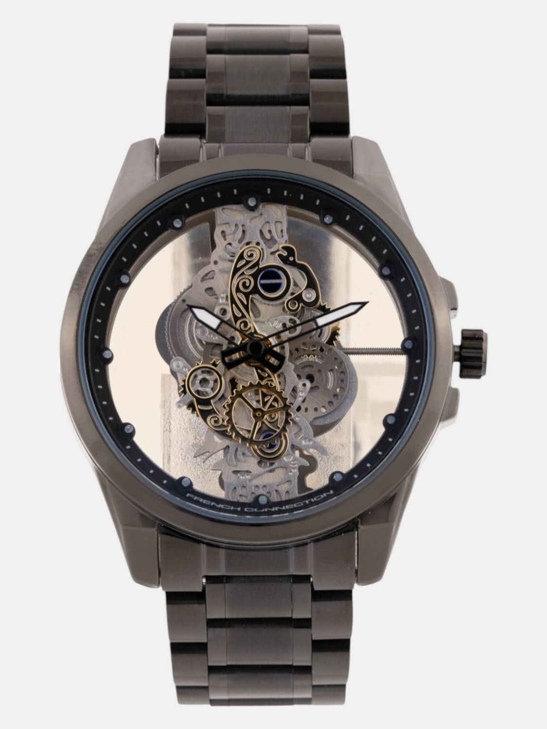 French Connection Skeleton Dial Analog Watch for Men - Image 4