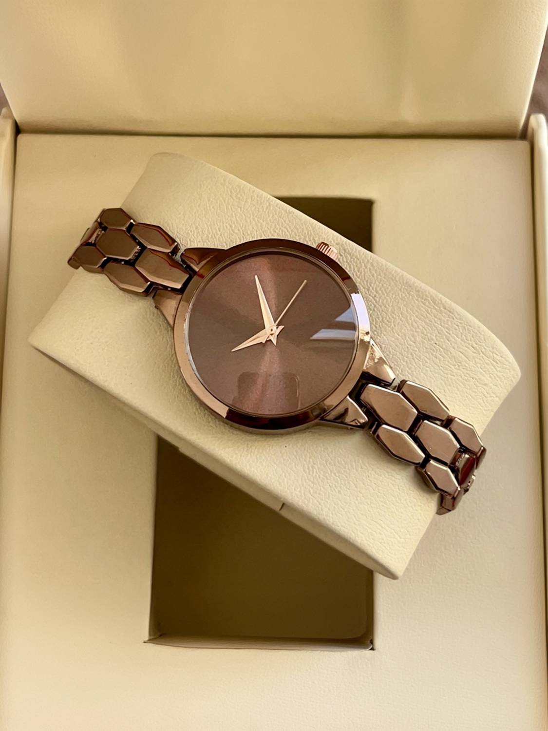 SICKVED Party Wear Classic Wear es for Round Brown Dial with Brown Metal Bracelet Chain Girls Analog Watch  - For Women
