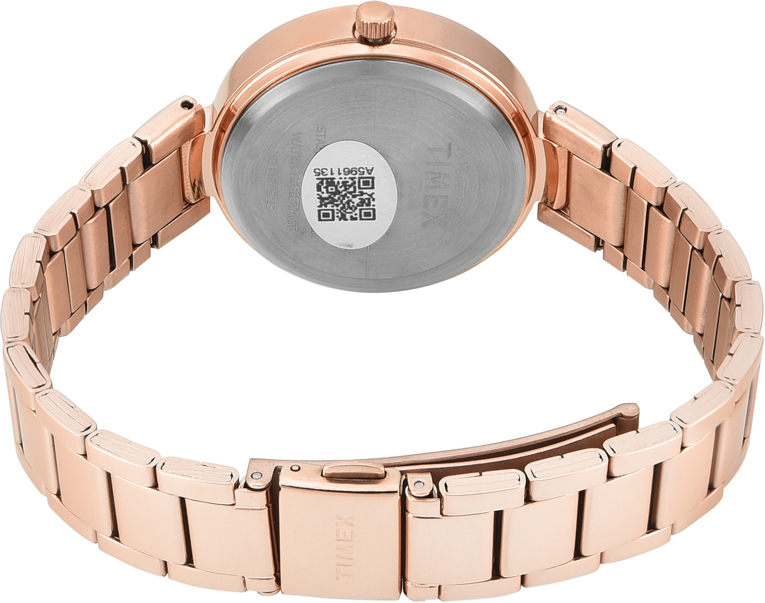 Image of TIMEX TWEL18726 Trendline Round 35mm Purple Dial Analog Watch - For Women