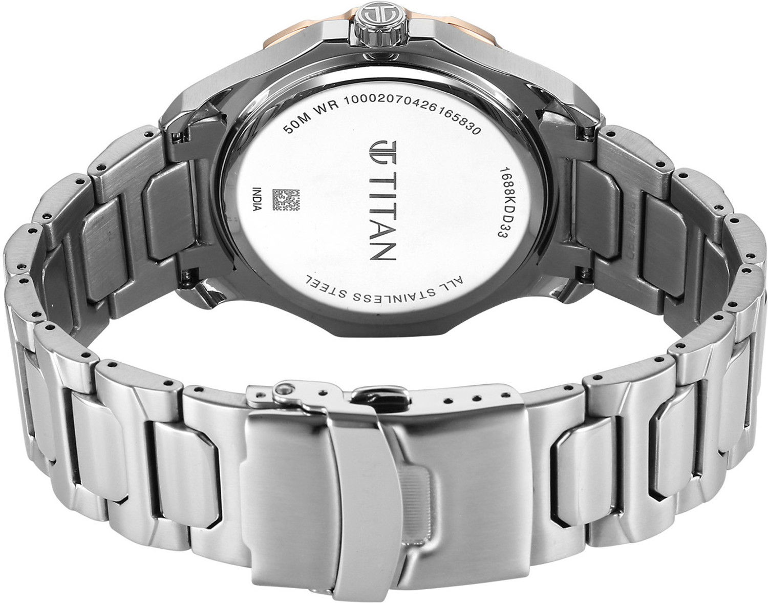 Image of Titan Regalia Opulent VI Regalia Opulent VI Quartz Burgundy Dial Silver Stainless Steel Strap Analog Watch - For Men
