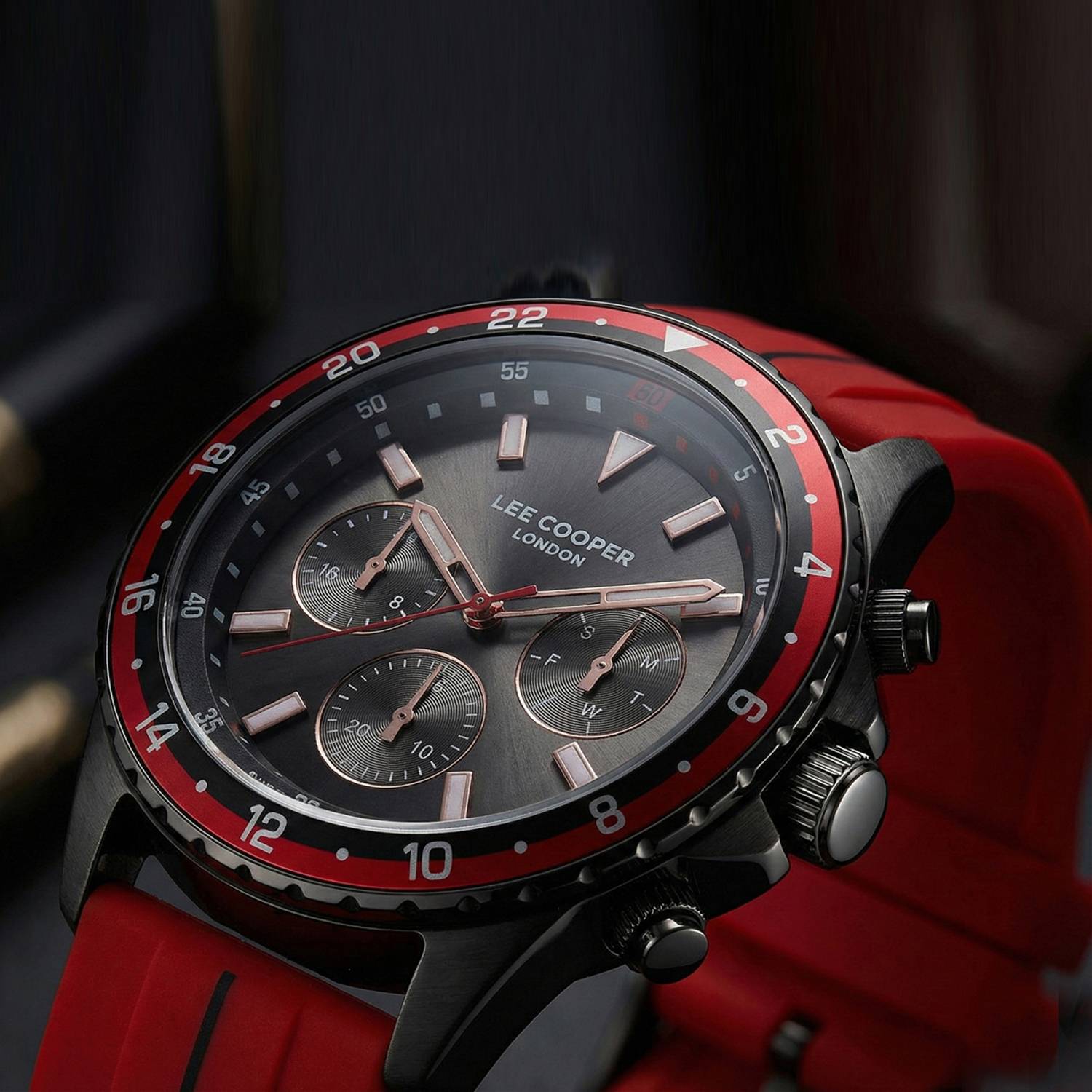 LEE COOPER LC07210.068 Multifunction with Sunray Dial Analog Watch