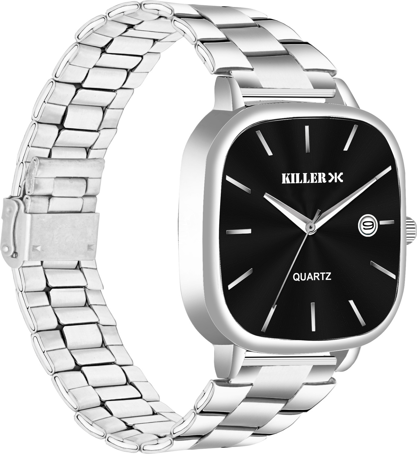 Image of KILLER UNISEX Date Function Working Free Size Adjutable Chain Lock Premium Quality UNISEX Date Function Working Free Size Adjutable Chain Lock Premium Quality Analog Watch - For Men
