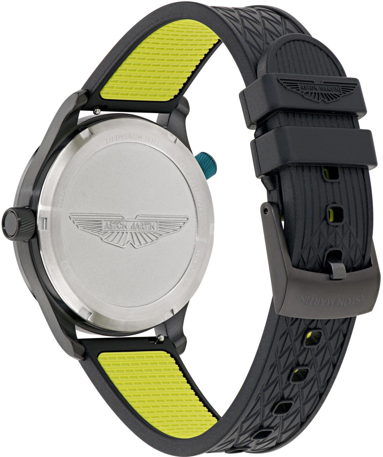 Image of Aston Martin MTIZ1F5013E Lagunda Round 41mm Black Dial Analog Watch - For Men