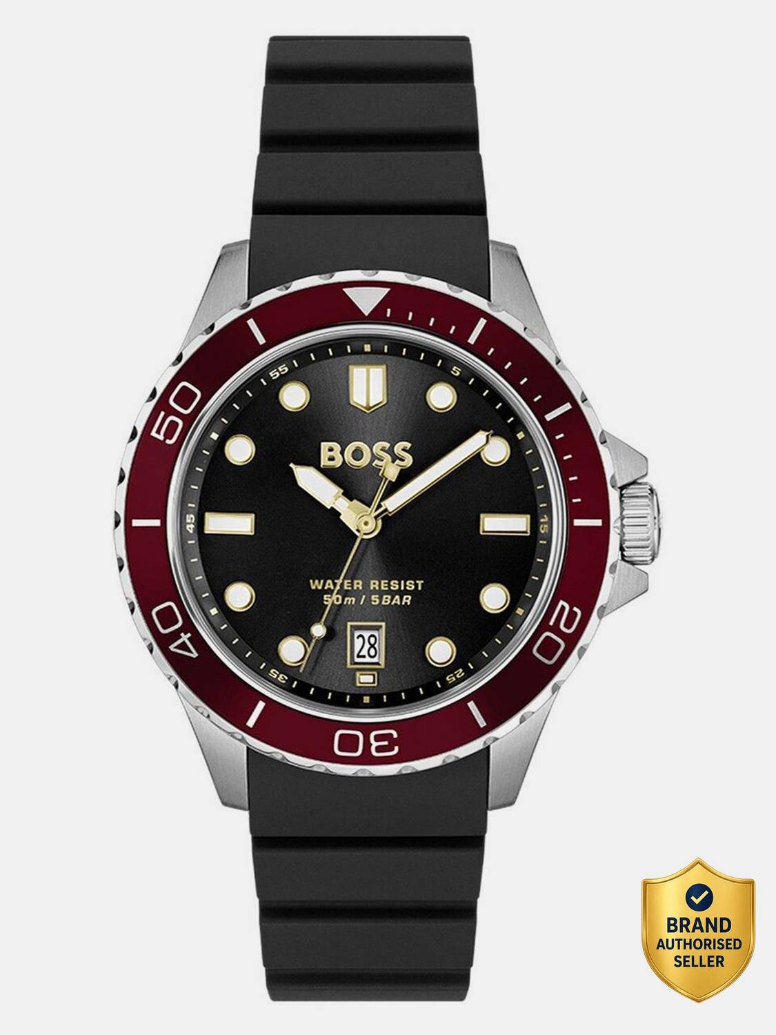 BOSS TROPER SPORT Boss Troper Sport Qtz Basic Calendar Black Round Dial Men's Watch - 1514293 Analog Watch - For Men