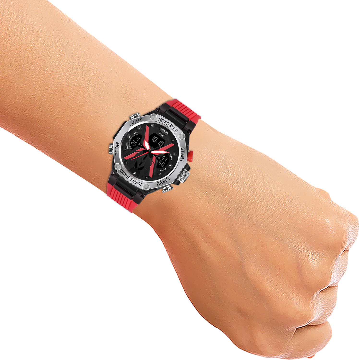 Image of Roadster Waterproof Multi-Functional Wrist Analog-Digital Watch - For Men