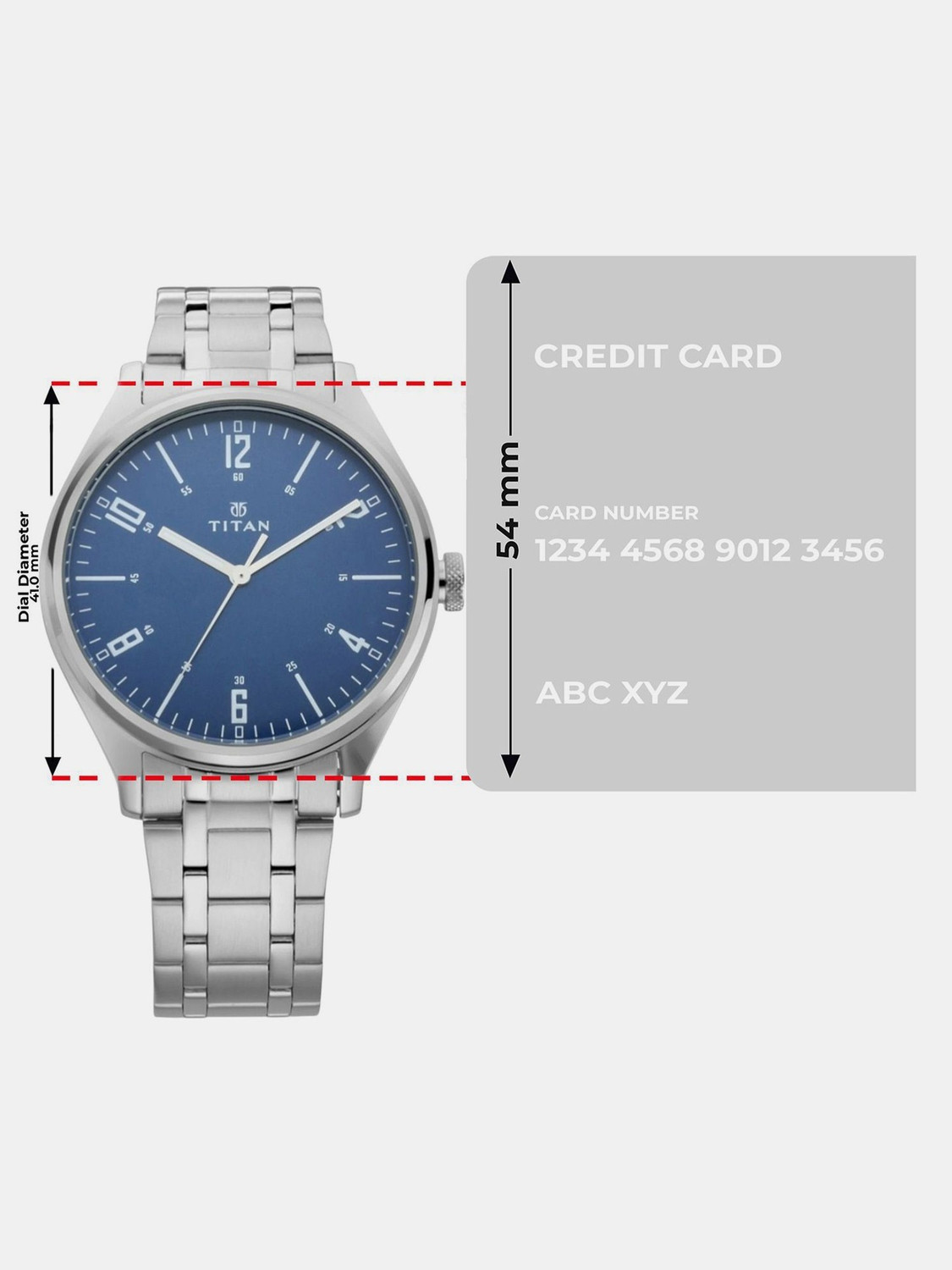Image of Titan NP1802SM02 Titan Workwear Minimalist Zen Blue Dial Silver MetalStrap Analog Watch - For Men