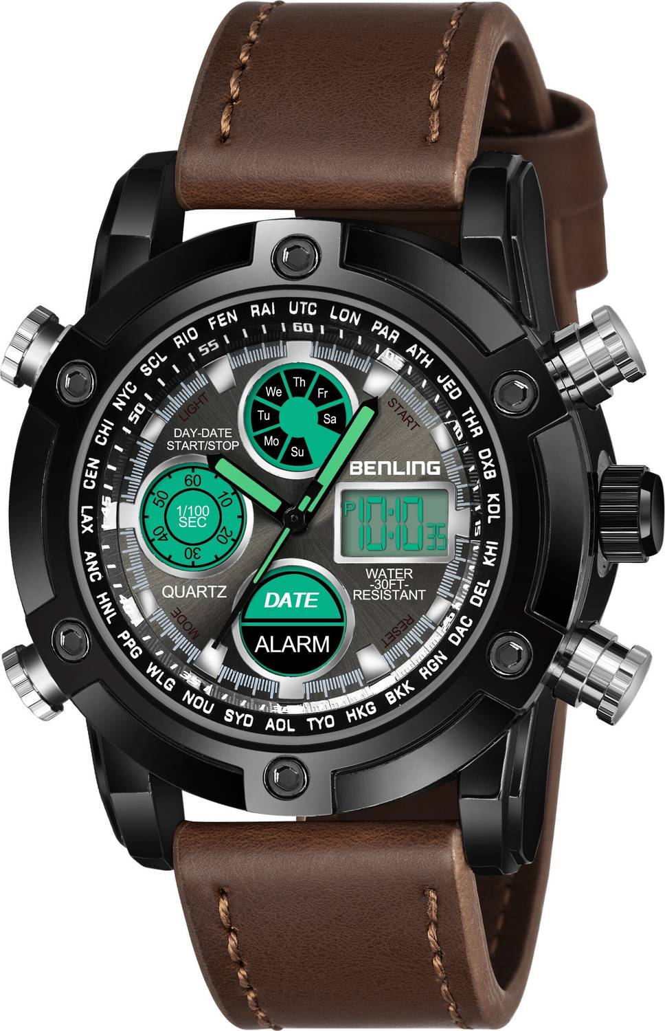 Benling Analog Digital Multifunctional Watch for Boys and Men with Luminous Backlight Sports Formal Casual Watches for Boys & Men Analog-Digital Watch - For Boys