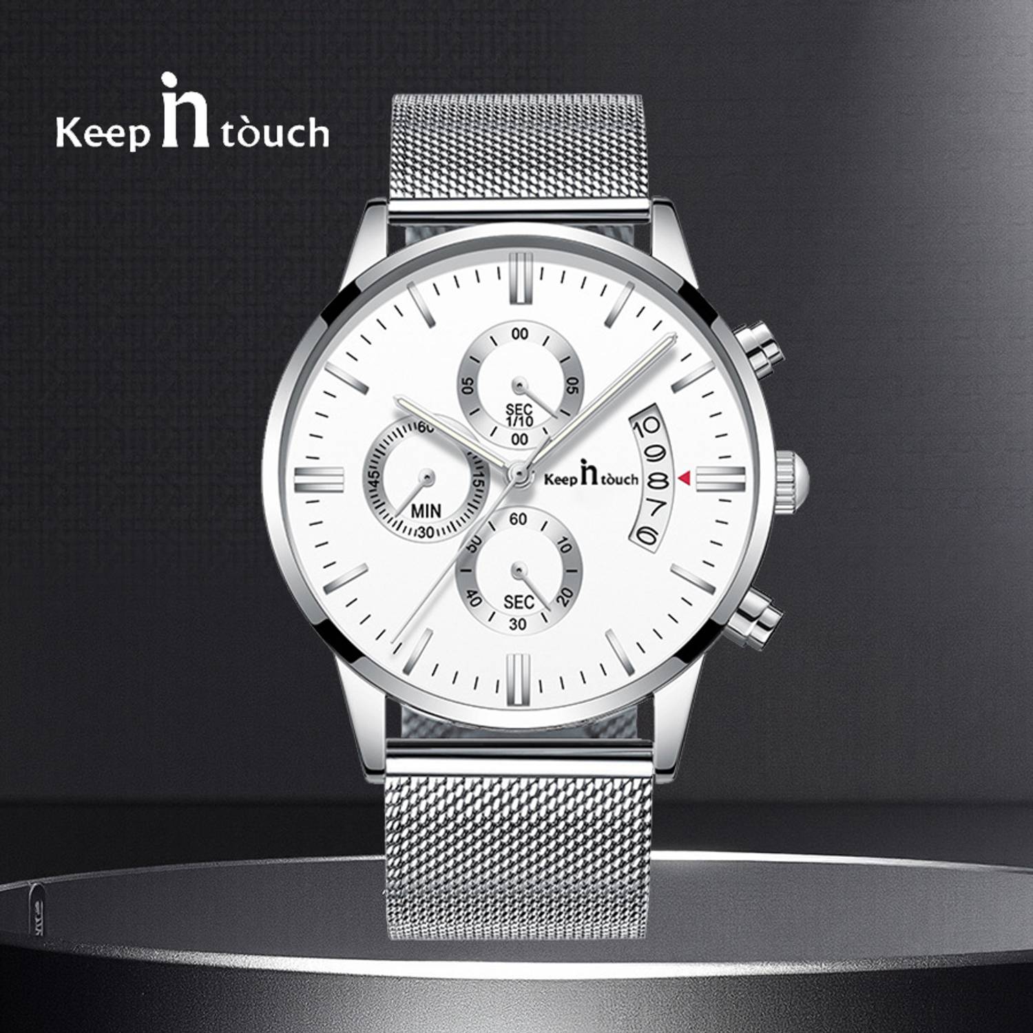 Keep n Touch KnT-1024 Analog Watch - Men, Silver - Image 2