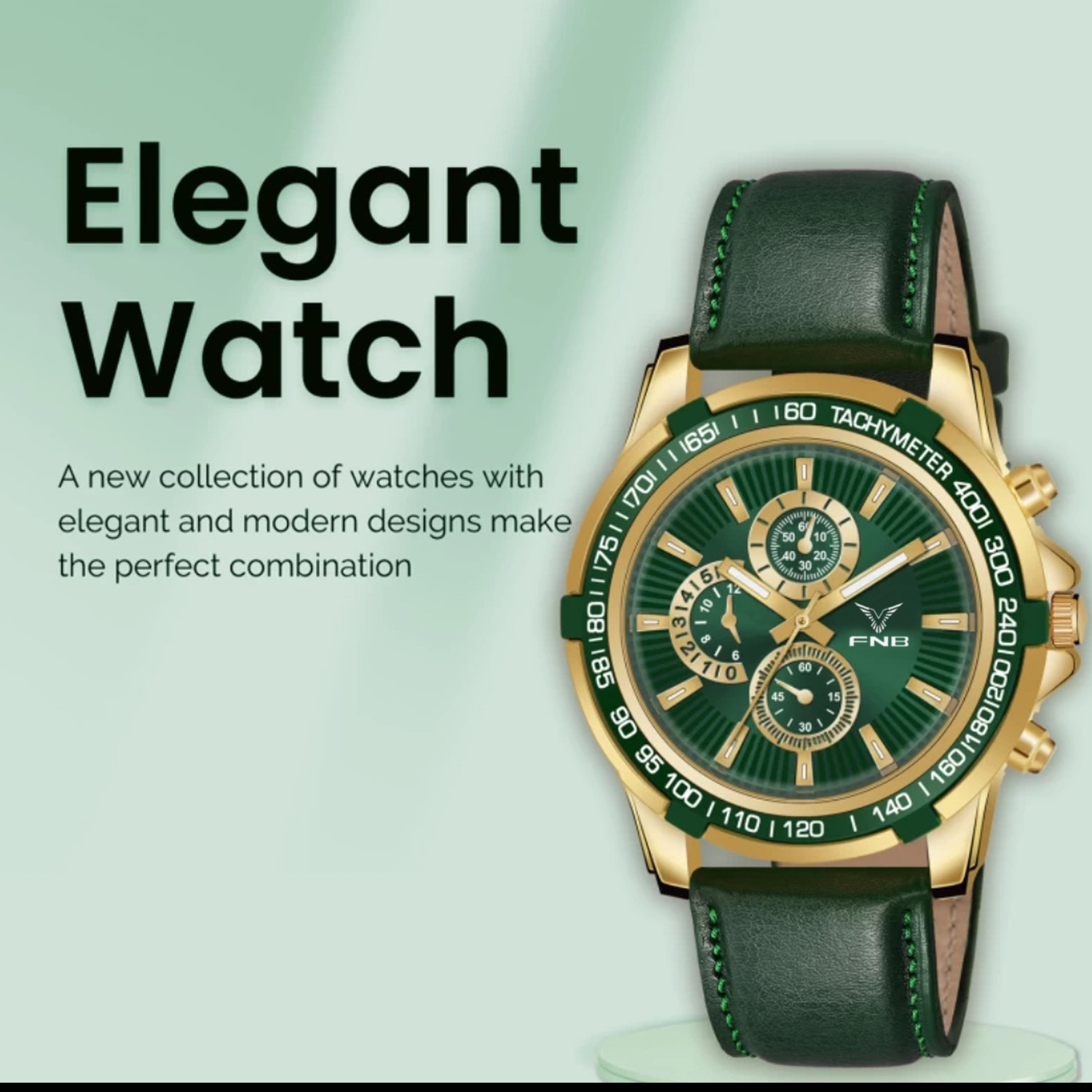 Image of FNBSTORE Analog Watch Multicolor Colour Watch For Men Analog Watch Multicolor Green Colour Dial Watch For Men Analog Watch - For Men