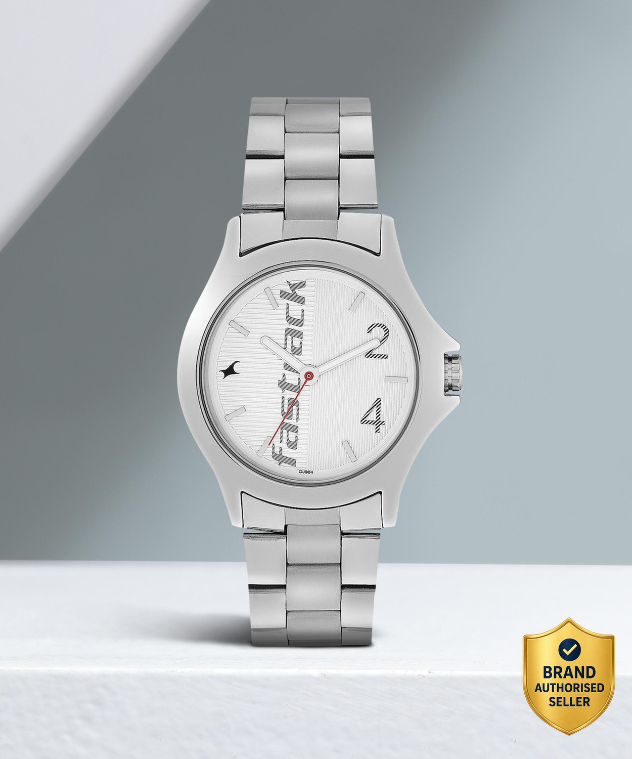 Image of Fastrack Fastrack Bare Basics White Dial Silver Stainless Steel Strap Analog Watch - For Men