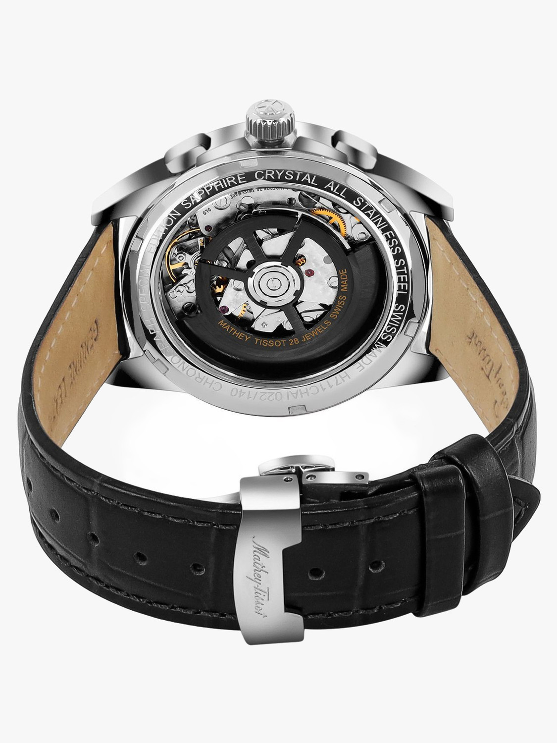 Image of Mathey-Tissot Winter-25 Swiss Made Automatic Landeron 78 Movement White Dial Analog Watch - For Men