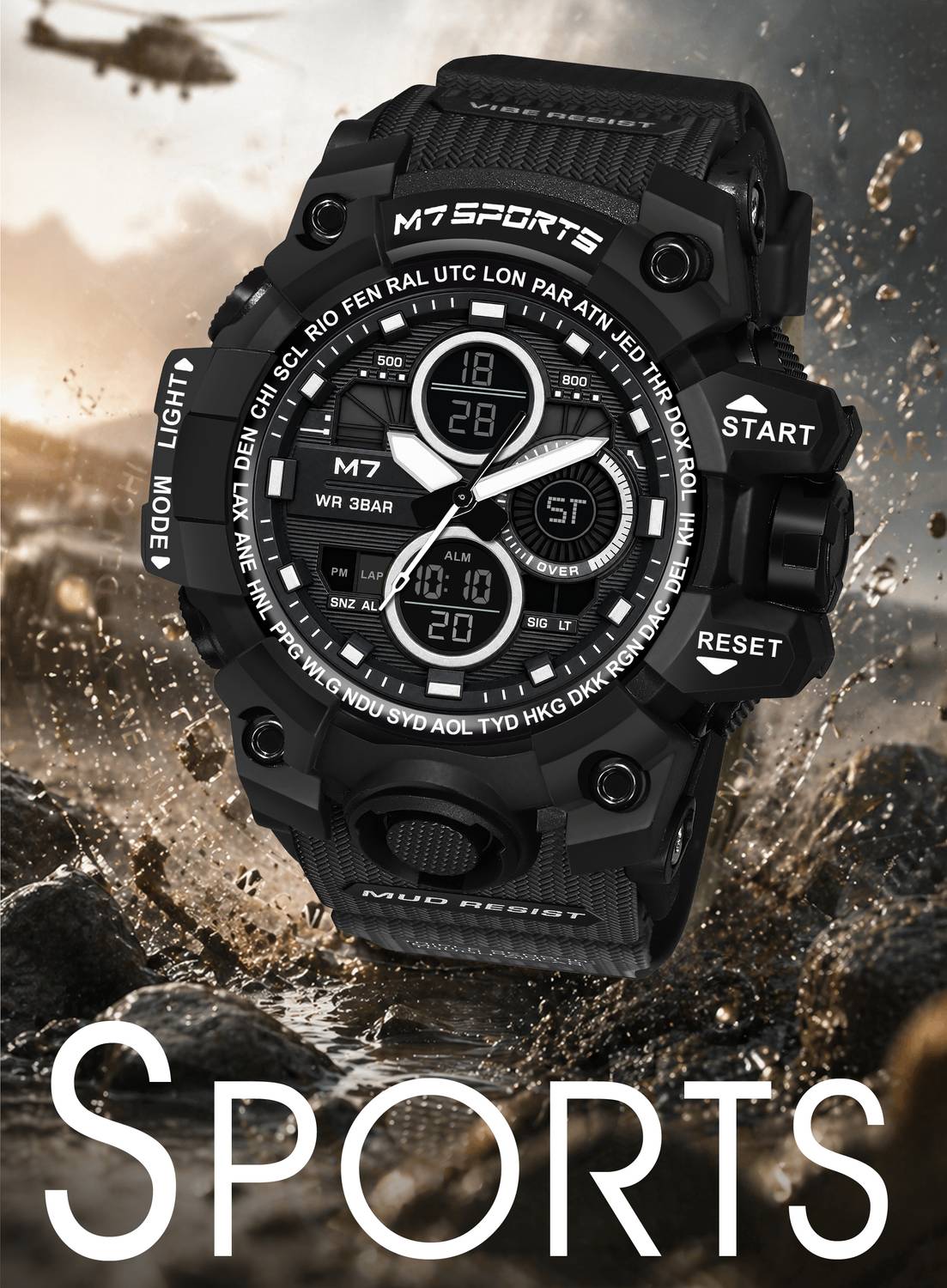 Metronaut M7-8027 Adventure Expedition Analog-Digital Watch - Image 5