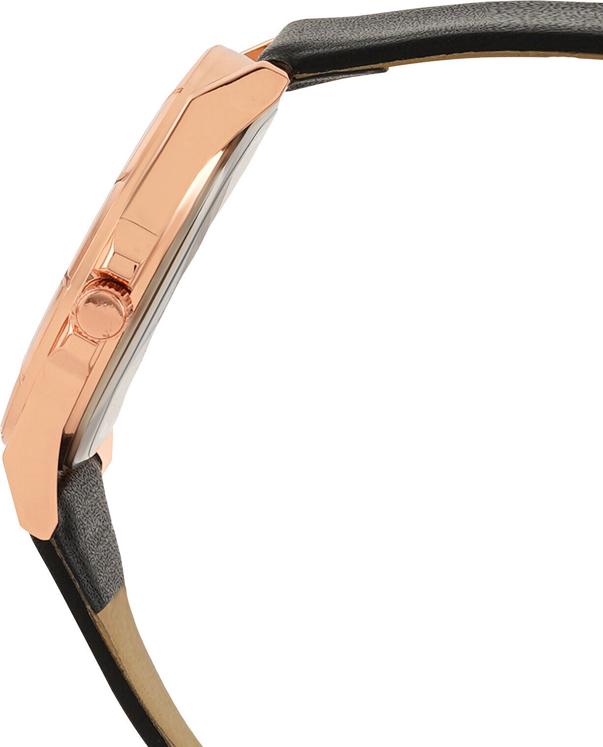 Image of Joker & Witch Zonda Rosegold Black Leather Strap Watch Analog Watch - For Men