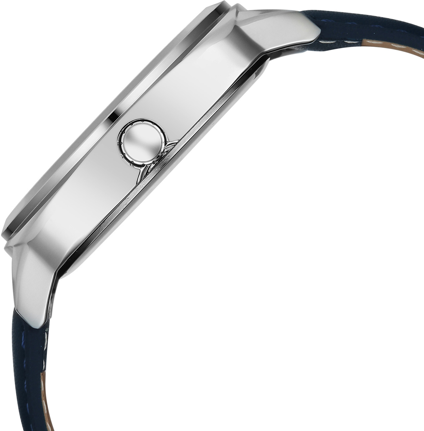 Image of Fastrack Stunners X Fastrack Stunners X Quartz Dark Blue Dial Blue Leather Strap Analog Watch - For Men