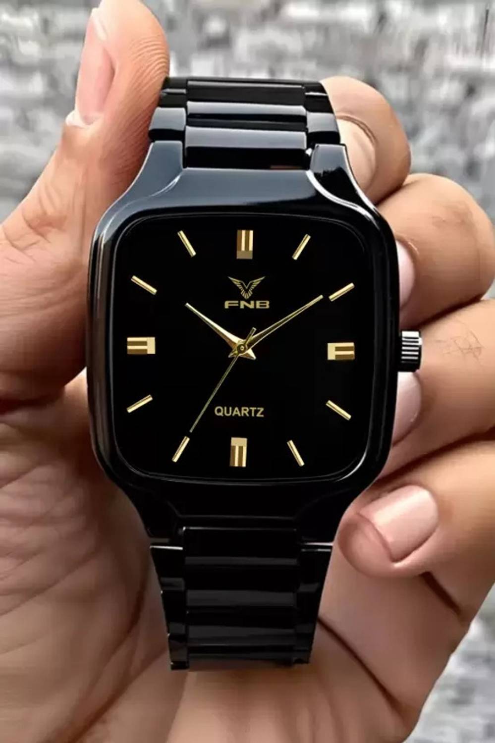FNB Square Analog Quartz Watch for Men - Image 4