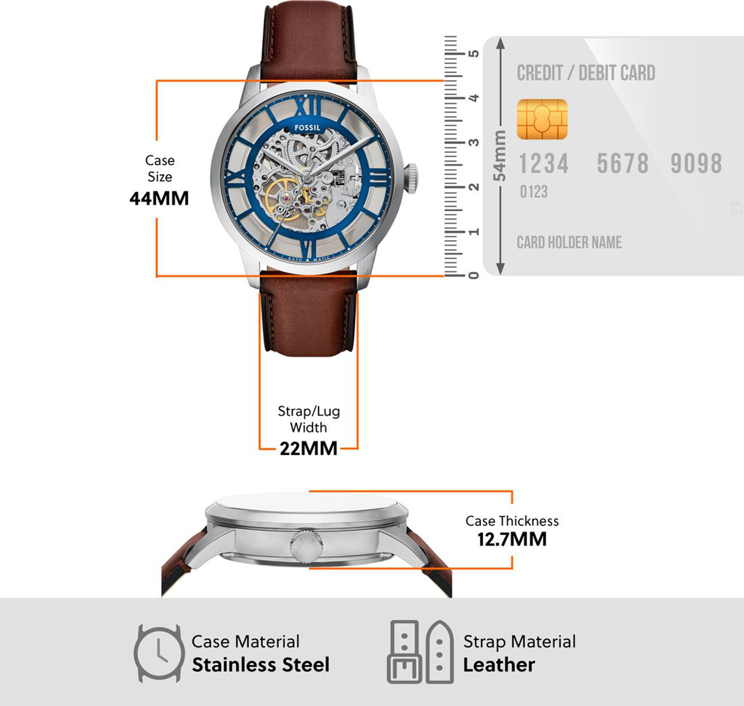 Image of FOSSIL Townsman Townsman Analog Watch - For Men