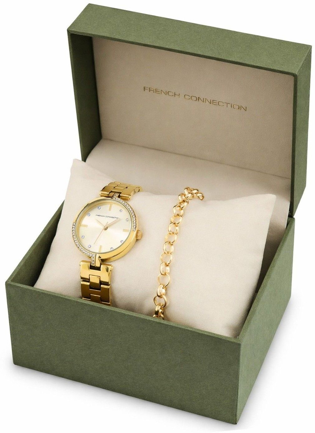 Image of French Connection Stylish Combination Perfect Gift set Analog Watch - For Women