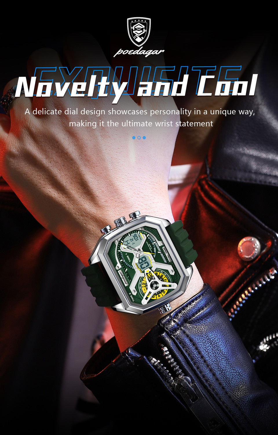 Image of POEDAGAR E106G-C Analog-Digital Watch - For Men
