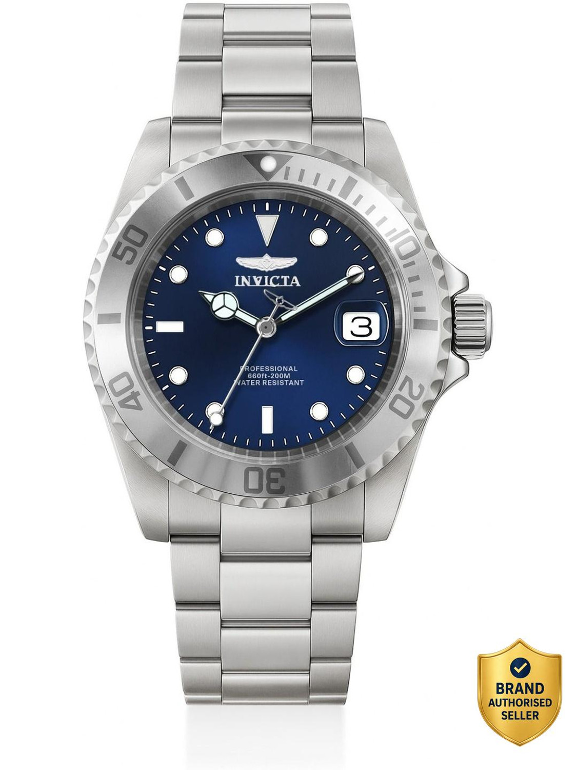 Image of INVICTA 34023 Pro Diver Quartz Blue Dial Analog Watch - For Men