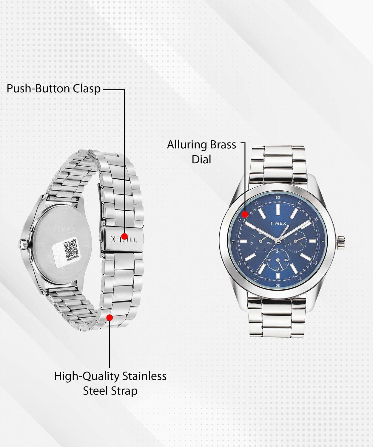 TIMEX Blue Dial Men's Watch - Image 3
