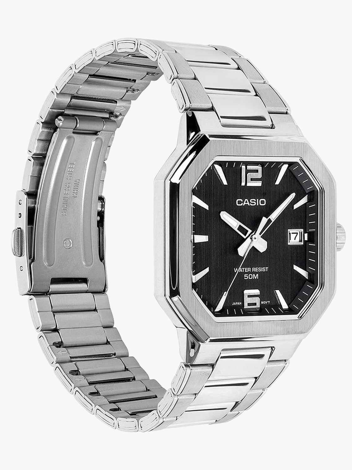 Image of CASIO MTP-B195D-1AVDF CASIO-MENS-METAL Analog Watch - For Men