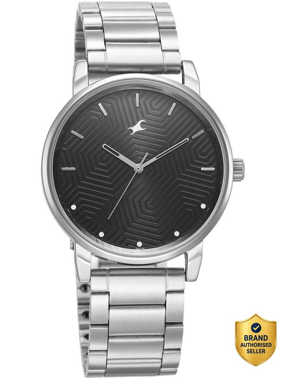 Fastrack Stunners 6.0 Fastrack Stunners Black Dial Silver Metal Strap Analog Watch - For Men
