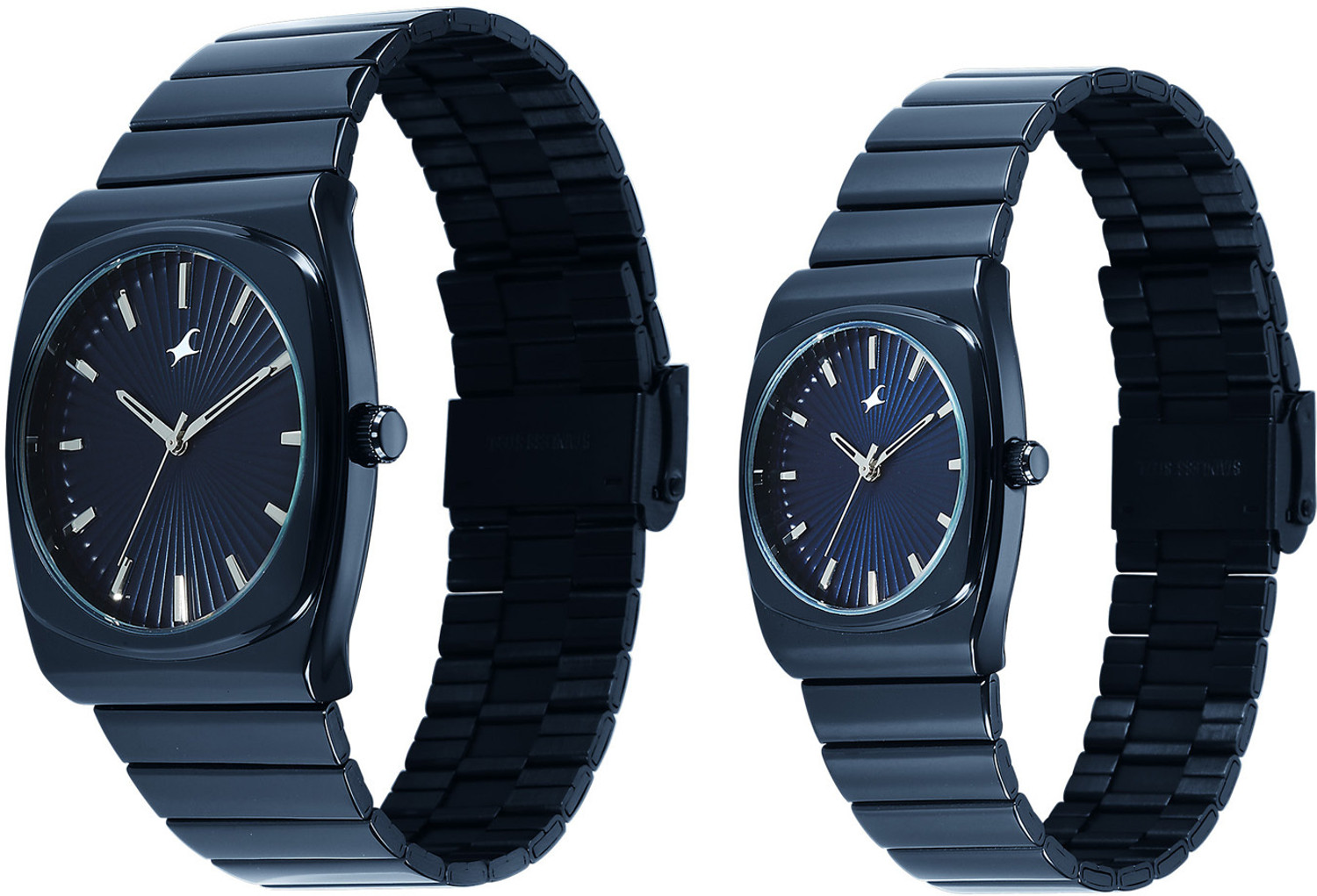 Image of Fastrack Mixmatched 5.0 Fastrack Mixmatched 5.0 Quartz Blue Dial Blue Stainless Steel Strap Analog Watch - For Couple