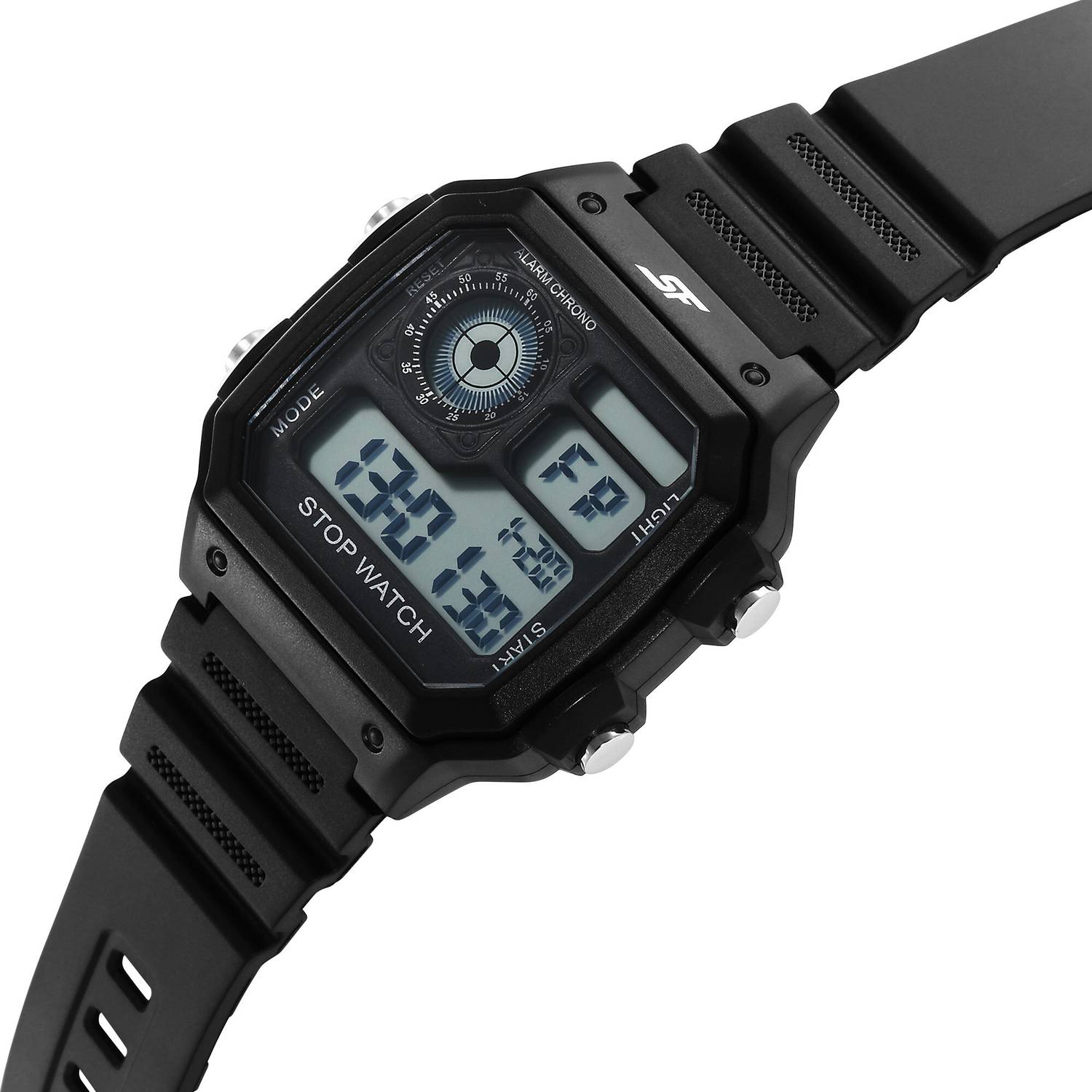 SONATA Hexa Digital Black Watch NT77123PP01 - Image 5