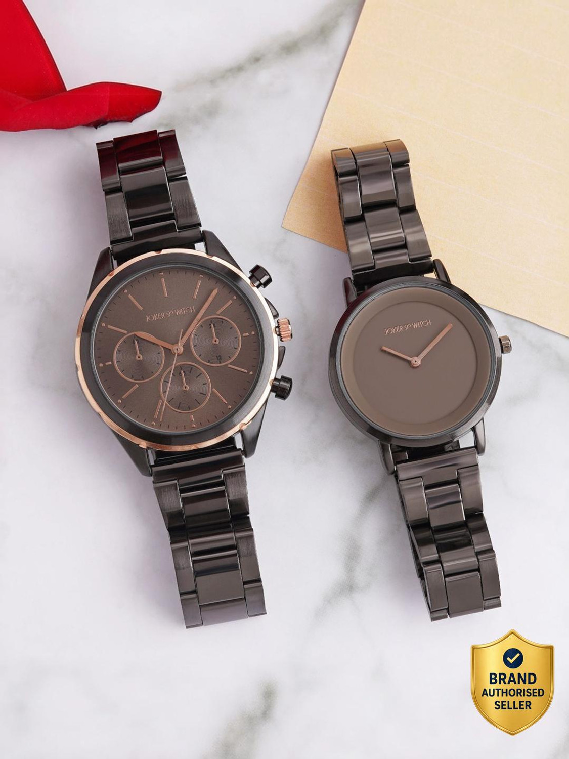 Image of Joker & Witch Austin & Kaia Couple Watches Analog Watch - For Couple
