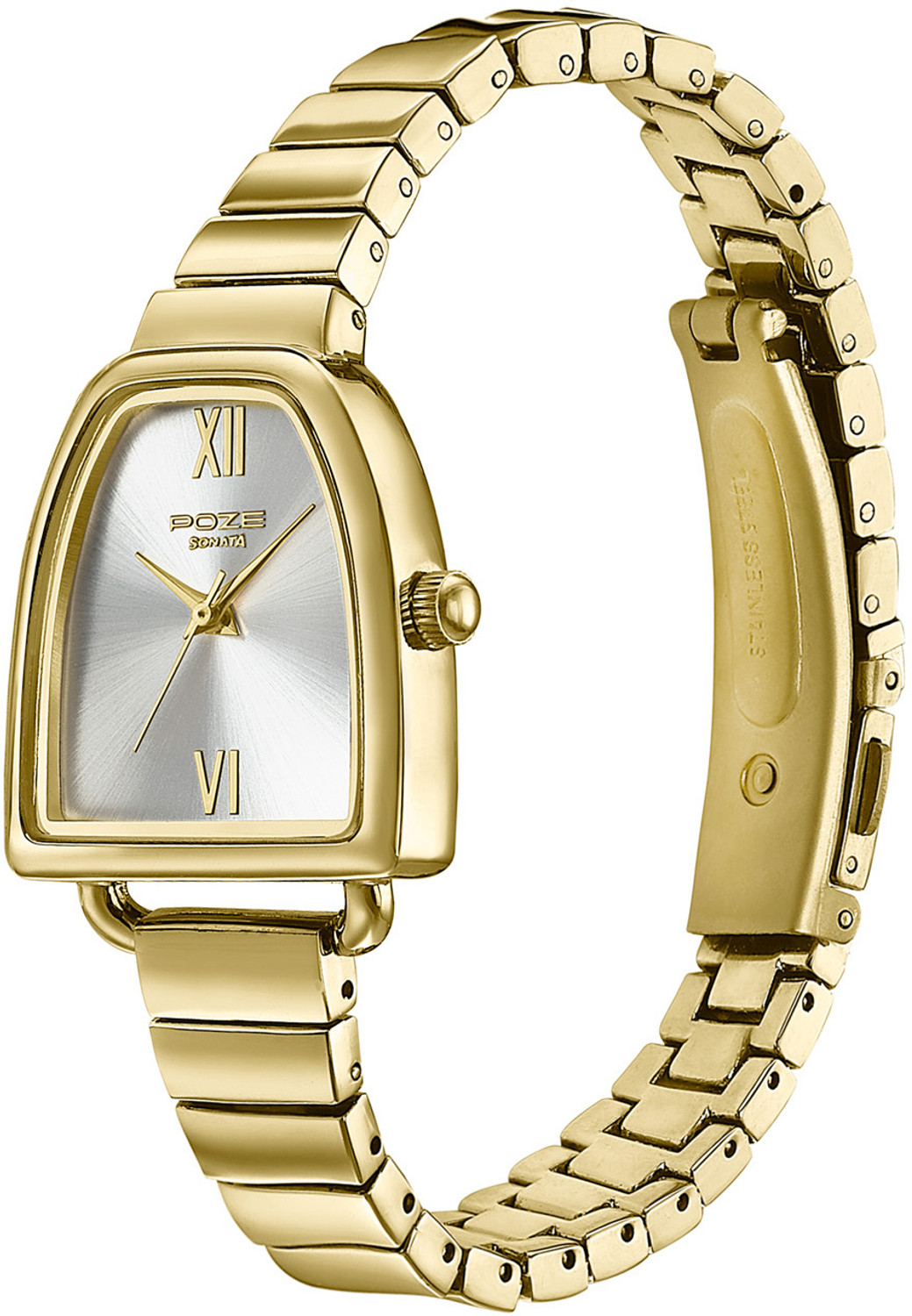 Image of SONATA Poze 7 Sonata Poze 7 Silver Dial IPG Alloy strap Strap Analog Watch - For Women