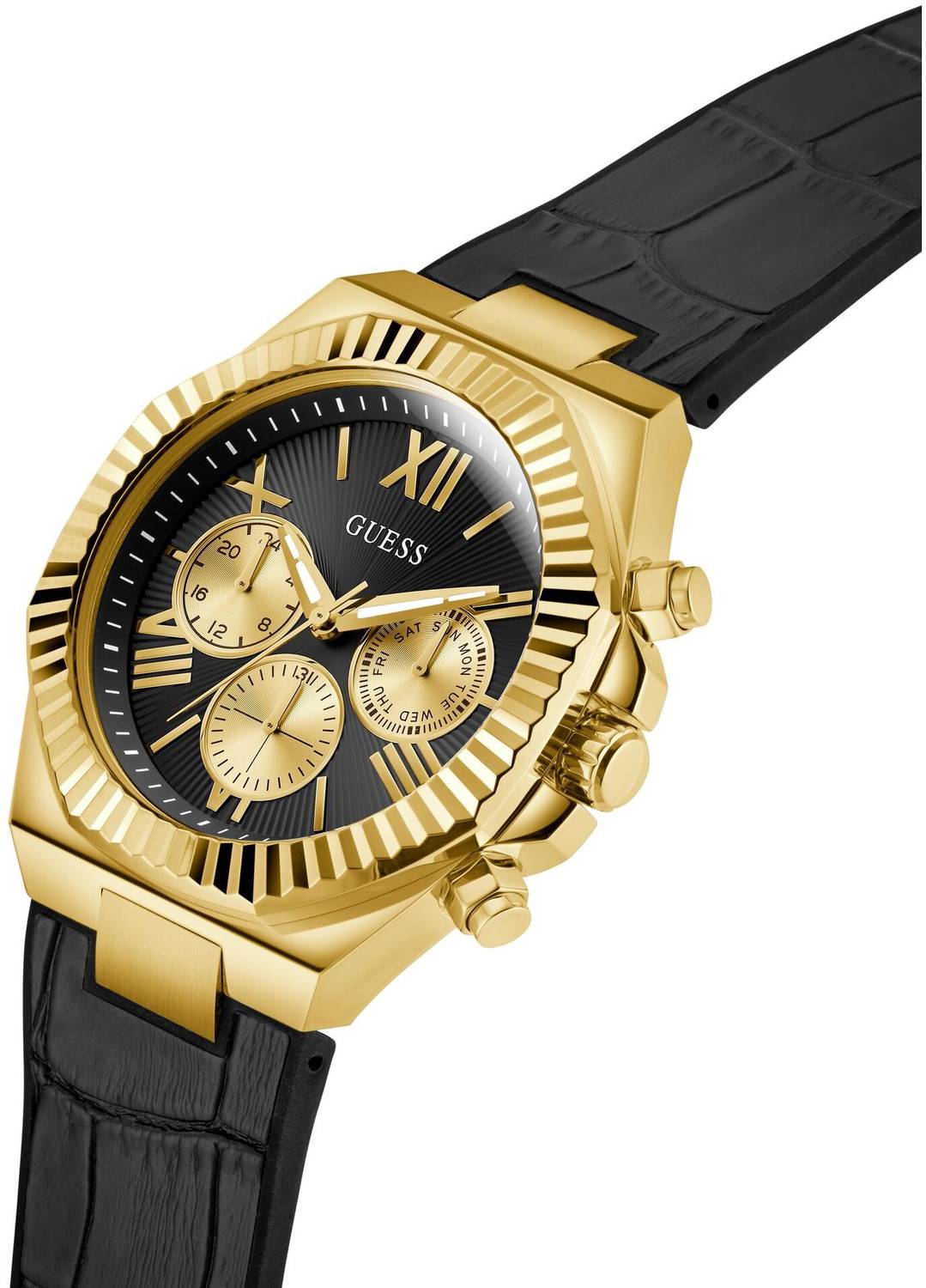GUESS GW0791G3 Black Round Dial Analog Watch - For Men - Buy GUESS