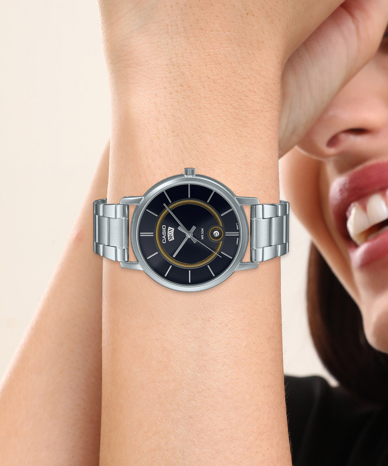 Image of CASIO MTP-B120D-1AVDF Enticer Men Analog Watch - For Men