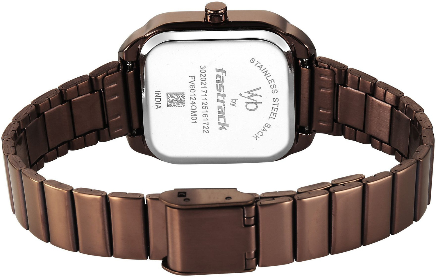 Image of Fastrack Vyb Seeker Minimalist Quartz Dial Rose Gold Alloy Strap Analog Watch - For Women