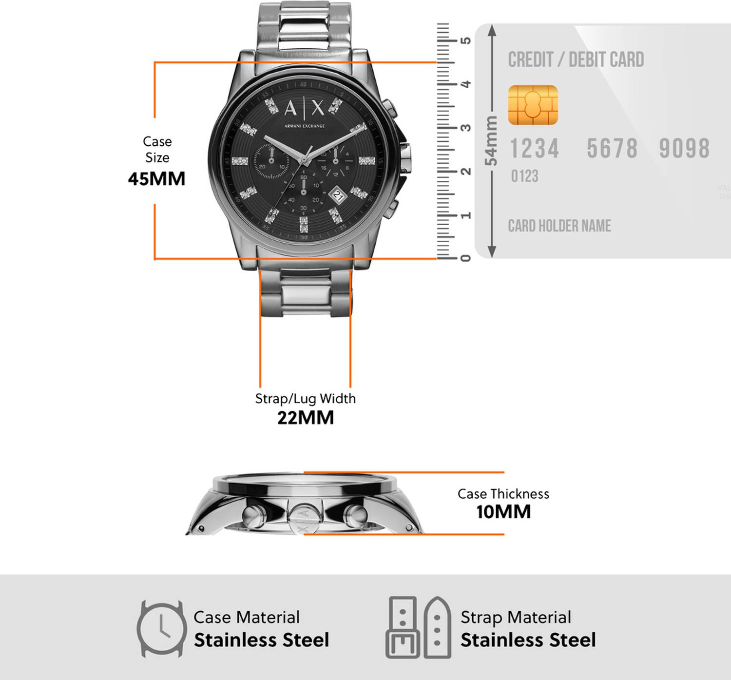 A/X ARMANI EXCHANGE Outerbanks Analog Watch - For Men - Buy A/X 