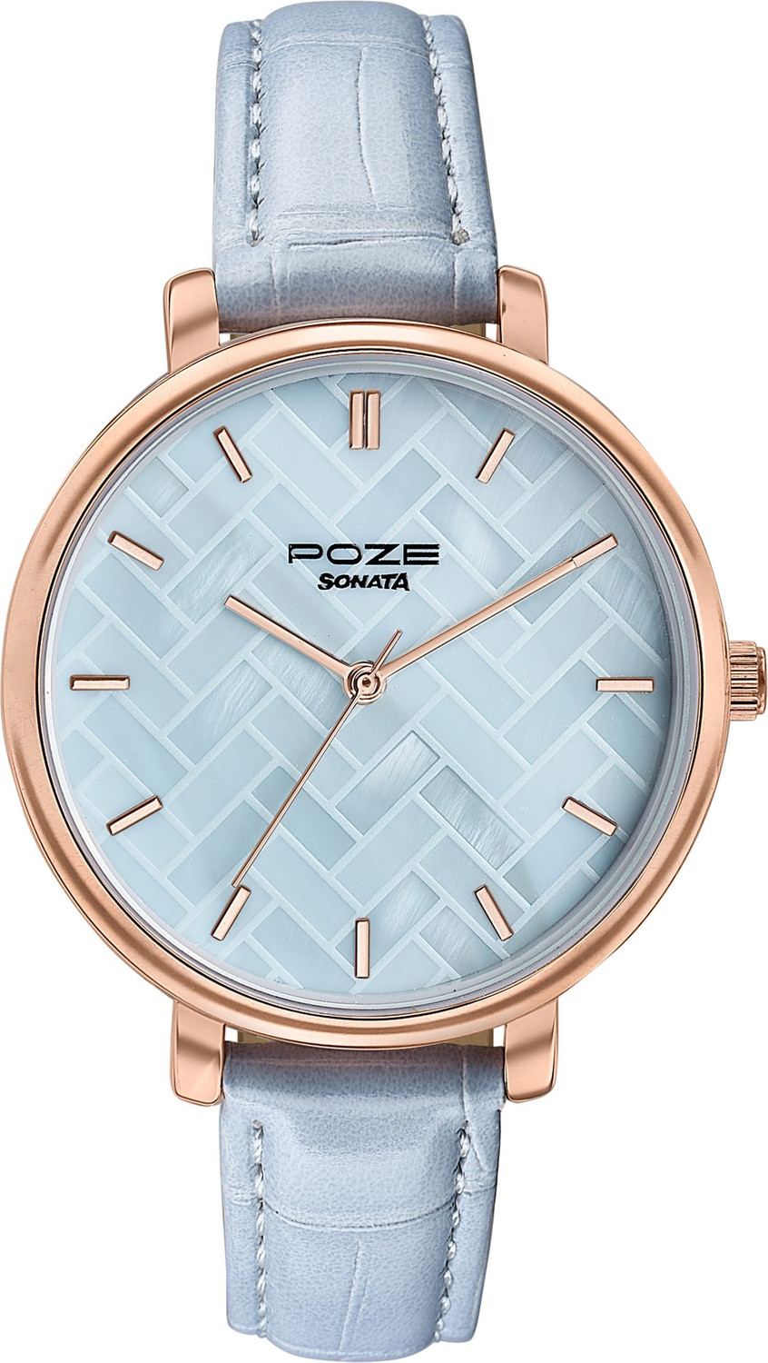 Image of SONATA drop 5 from Poze Sonata Poze Shore Splash Quartz Blue Round Dial Women's Watch Analog Watch - For Women