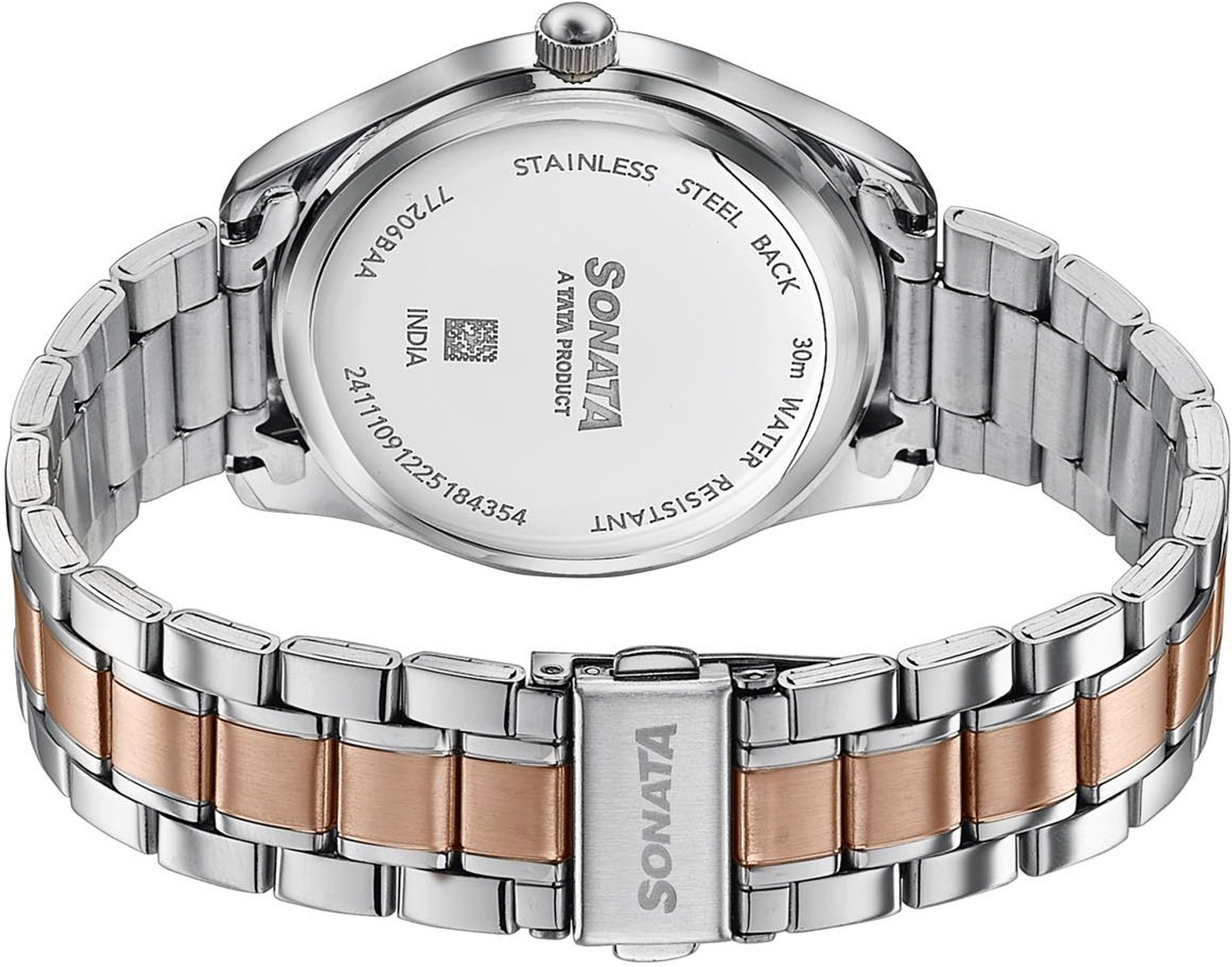 Image of SONATA Jashn Sonata Jashn Quartz White Dial IPS /IPRG Strap Wedding Analog Watch - For Men