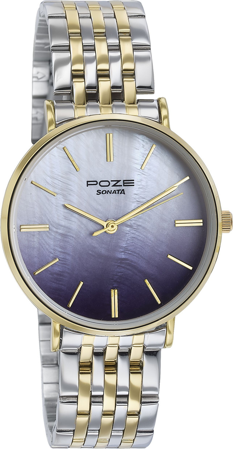 Image of SONATA Poze - Metal Analog Watch - For Women