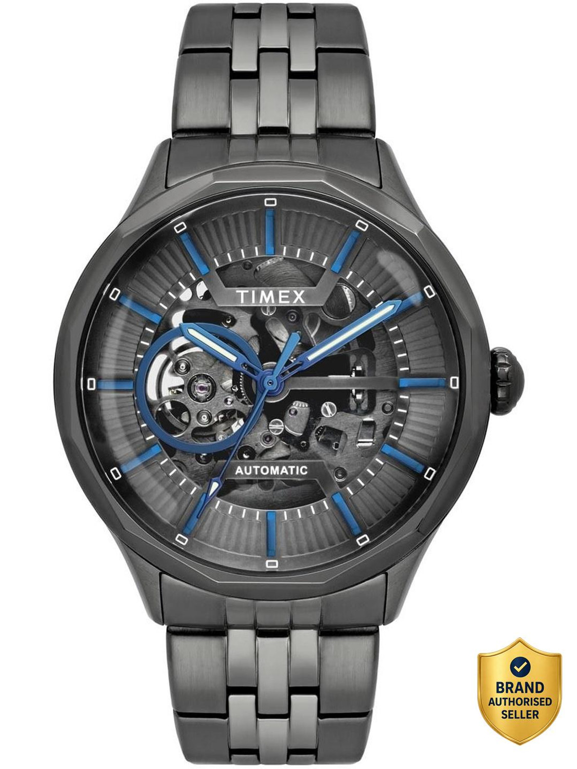 Image of TIMEX TWEG27601 Signio Round 44mm Grey Dial Analog Watch - For Men