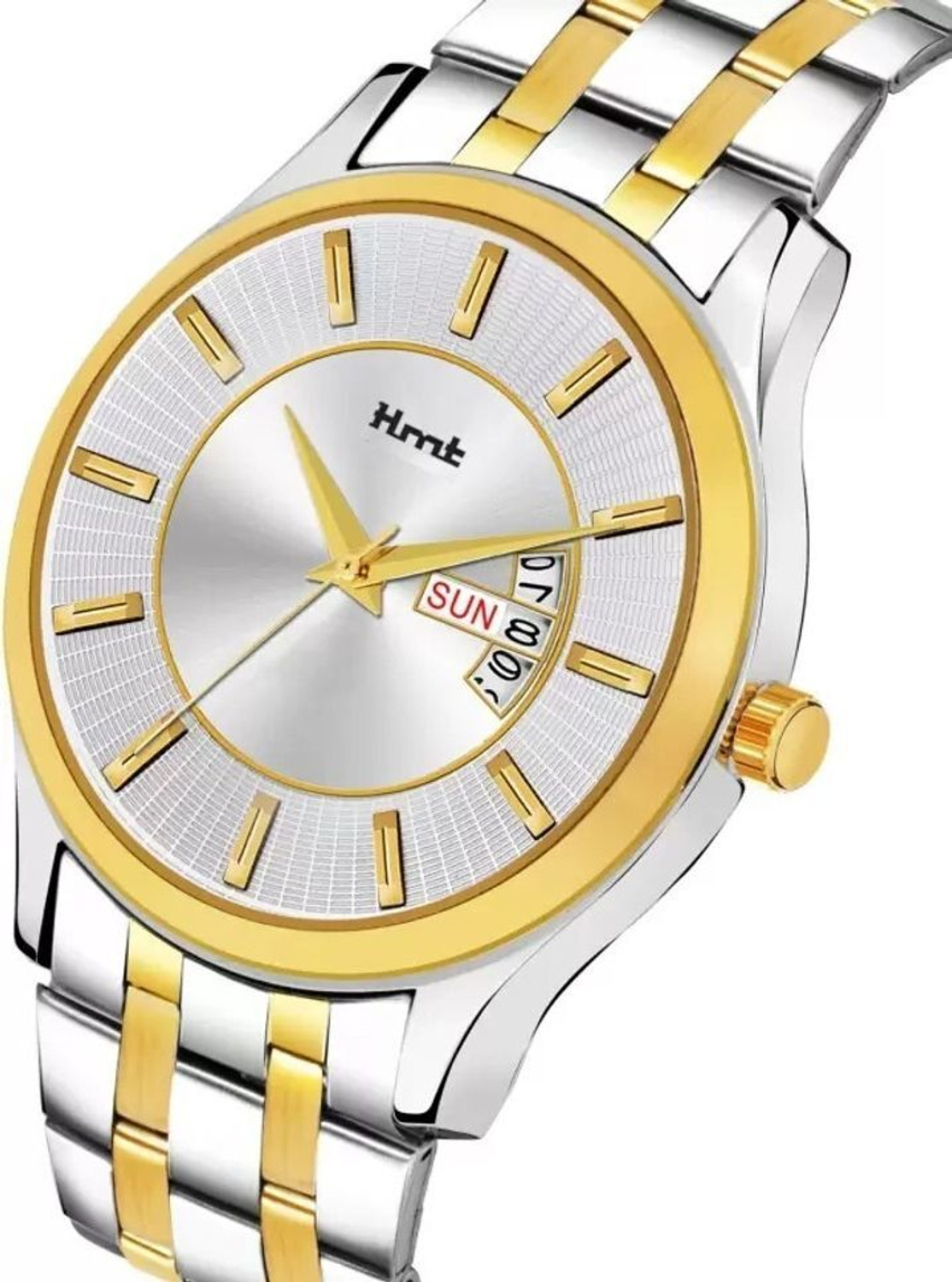 Image of HMT DLX 1627 Series Date & Day Functioning Analog Watch - For Men